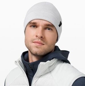 LULULEMON Alpine Air Beanie- Heathered Core Ultra Light Grey / Black